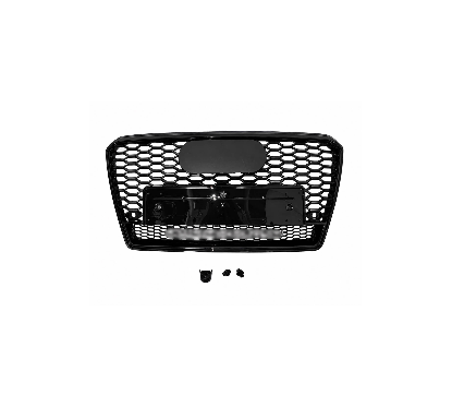 Calandre adaptable sur Noir brillant Audi A7 Look RS7 (10-13)