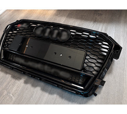 Calandre adaptable sur Audi A1 S1 Facelift Noir brillant (15-18) Look RS1