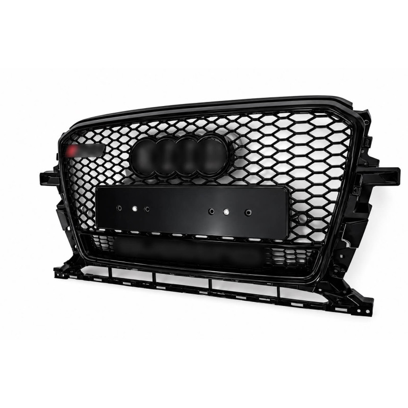 Calandre adaptable sur Audi Q5 8R Noir Brillant (12-16) Look RSQ5 v2 Calandre adaptable sur Audi Q5 8R Noir Brillant (12-16) Look RSQ5 v2