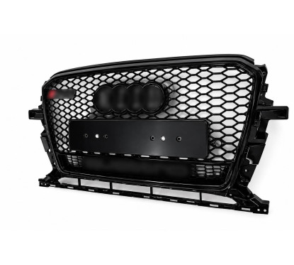 Calandre adaptable sur Audi Q5 8R Noir Brillant (12-16) Look RSQ5 v2