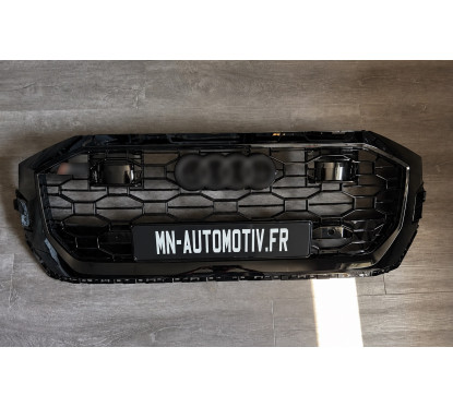 Grille de calandre adaptable sur Audi Q8 Noir Brillant (18+) Look RSQ8
