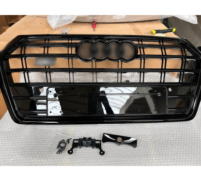 Grille de calandre Look SQ5 adaptable sur Audi Q5 Full Black (17-20)