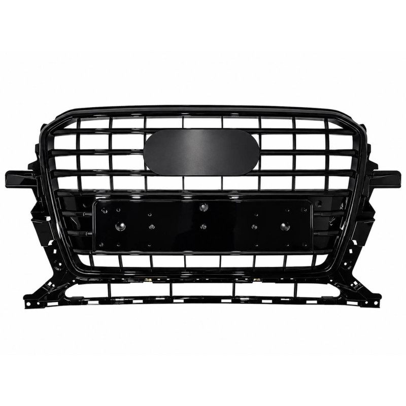 Grille de calandre Look SQ5 adaptable sur Audi Q5 Full Black (12-16) Grille de calandre Look SQ5 adaptable sur Audi Q5 Full Black (12-16)