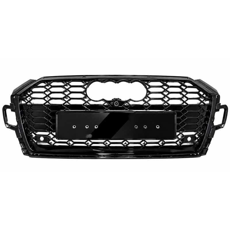 Calandre adaptable sur Audi A5 B9 F5 Noir brillant (19-24) Look RS5