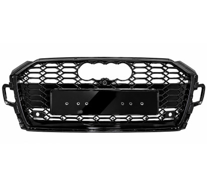 Calandre adaptable sur Audi A5 B9 F5 Noir brillant (19-24) Look RS5