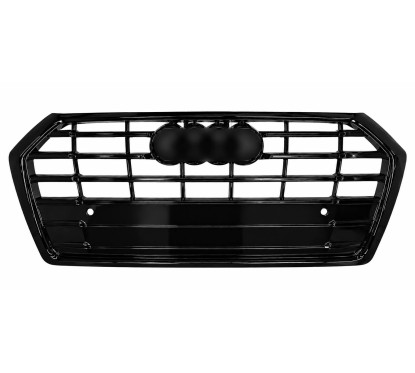 Grille de calandre adaptable sur Audi Q5 Full Black (17-20) Look S-Line