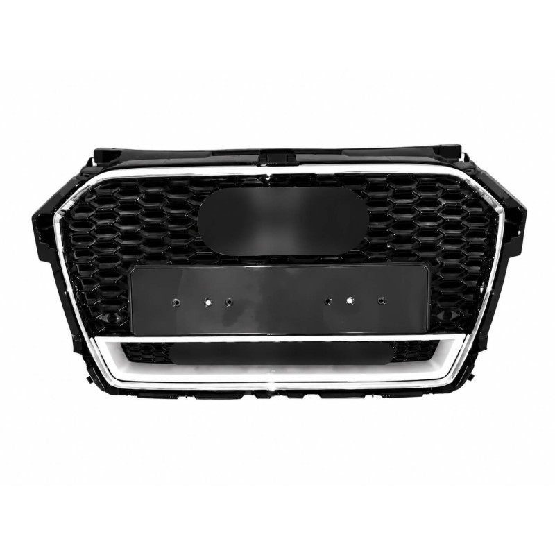 Calandre adaptable sur Audi A1 S1 Facelift Silver (15-18) Look RS1 Calandre adaptable sur Audi A1 S1 Facelift Silver (15-18) Look RS1