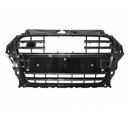Calandre adaptable sur Audi A3 8V Look S3 noir brillant (12-16)