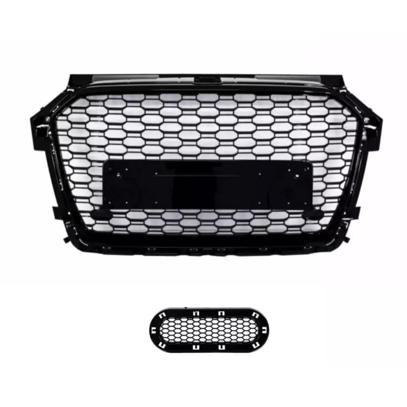 Calandre adaptable sur Audi A1 Facelift Look RS1 Noir brillant (15-18)