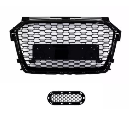 Calandre adaptable sur Audi A1 Facelift Look RS1 Noir brillant (15-18)