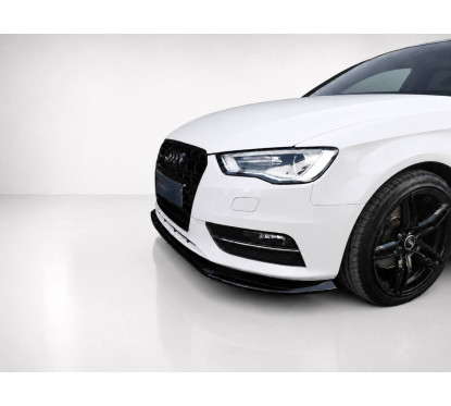 Rajout de pare-choc avant noir brillant pour Audi A3 8V (12-16) V2