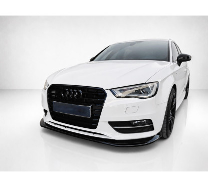 Rajout de pare-choc avant noir brillant pour Audi A3 8V (12-16) V2