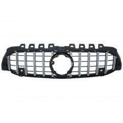 Grille de calandre Mercedes Classe A W177 V177 GT-R Panamericana 18+ NOIR CHROME SANS GRILLE