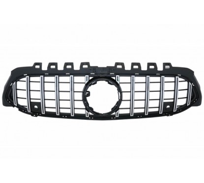 Grille de calandre Mercedes Classe A W177 V177 GT-R Panamericana 18+ NOIR CHROME SANS GRILLE