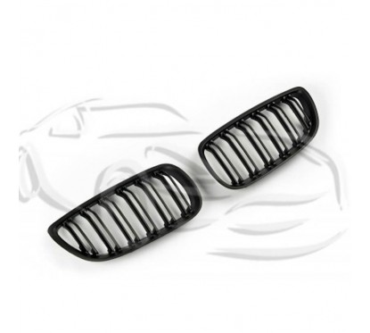 2x Grilles de Calandre BMW Série 3 E92 E93 (06-10) Noir Mat M Performance