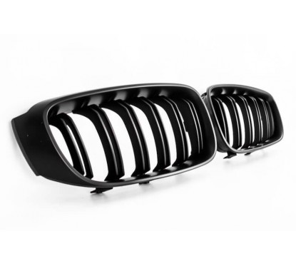2x Grilles de Calandre M Performance Noir mat BMW F34 Ser double