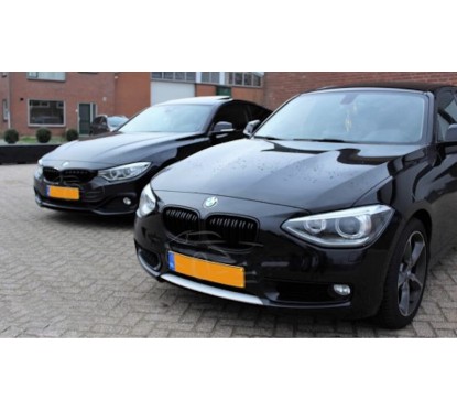 2x Grilles de Calandre BMW F20 F21 Noir Brillant M Performance (11-15)