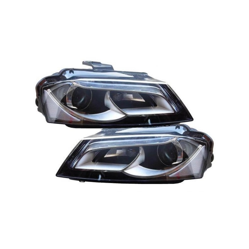 2x Phares LED Audi A3 8P (08-12) look Xenon
