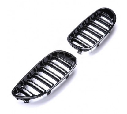 2x Grilles de Calandre BMW Série 5 E60 / E61 M Performance Noir Brillant (03-10)
