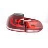 2x Feux à LED adaptables sur Golf VI GTI R Line Rouge cerise
