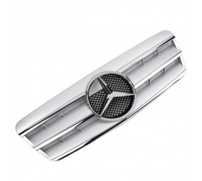 Calandre Mercedes Classe CLK 97-03 argent et chrome