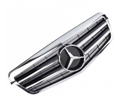 Calandre Mercedes Classe E Amg Design Noir et chrome W212 09-13