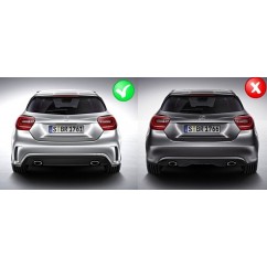 Diffuseur et échappements Mercedes Classe A W176 AMG Design 12-