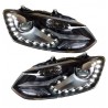 2x Phares LED adaptables sur Polo 6R 6C GTI Look xenon (09-17)