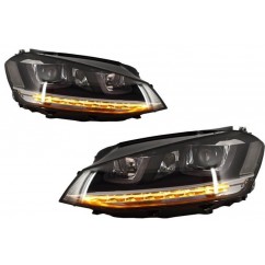 2x Phares LED adaptables sur Golf VII 7 GTD / R-Line look (12-17)