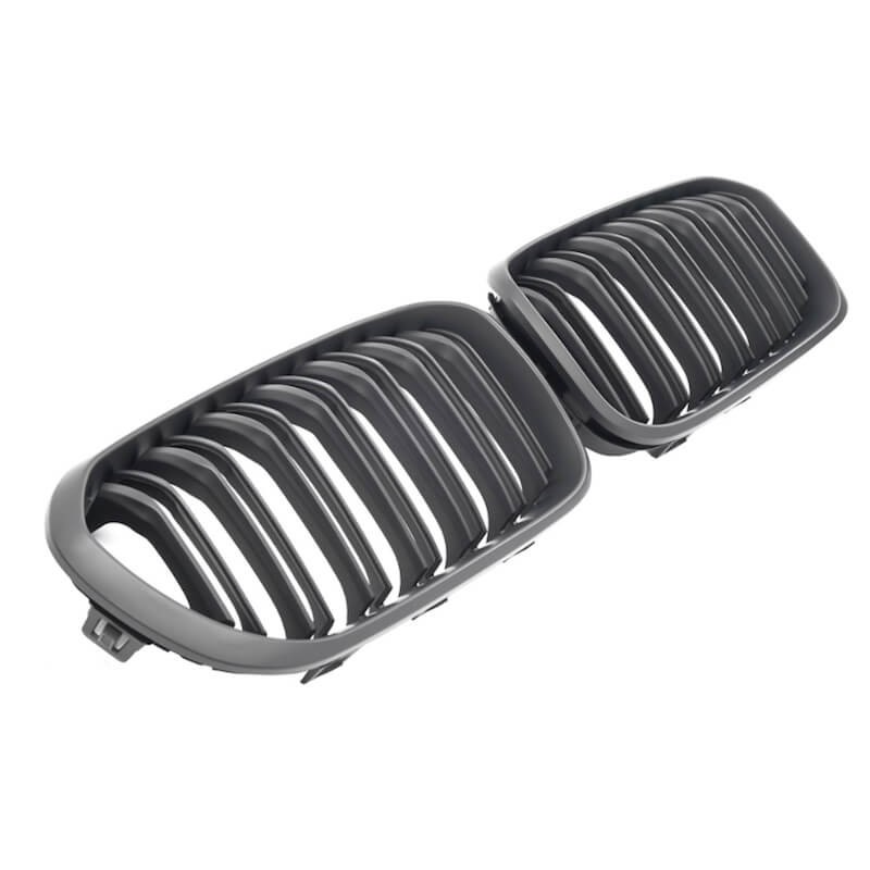 2x Grilles de Calandre M Performance BMW F20 F21 Noir Mat (15-19) 2x Grilles de Calandre M Performance BMW F20 F21 Noir Mat (15-19)