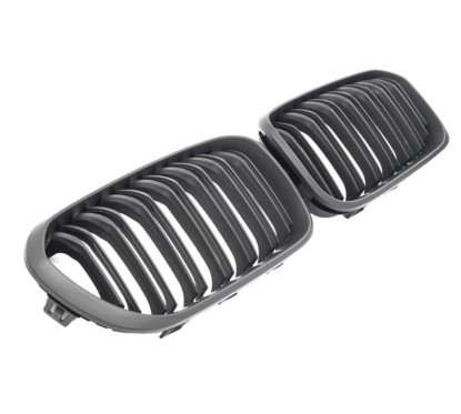 2x Grilles de Calandre M Performance BMW F20 F21 Noir Mat 15-18