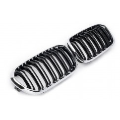 2x Grilles de Calandre M Performance BMW F20 F21 Noir/Chrome 15-18