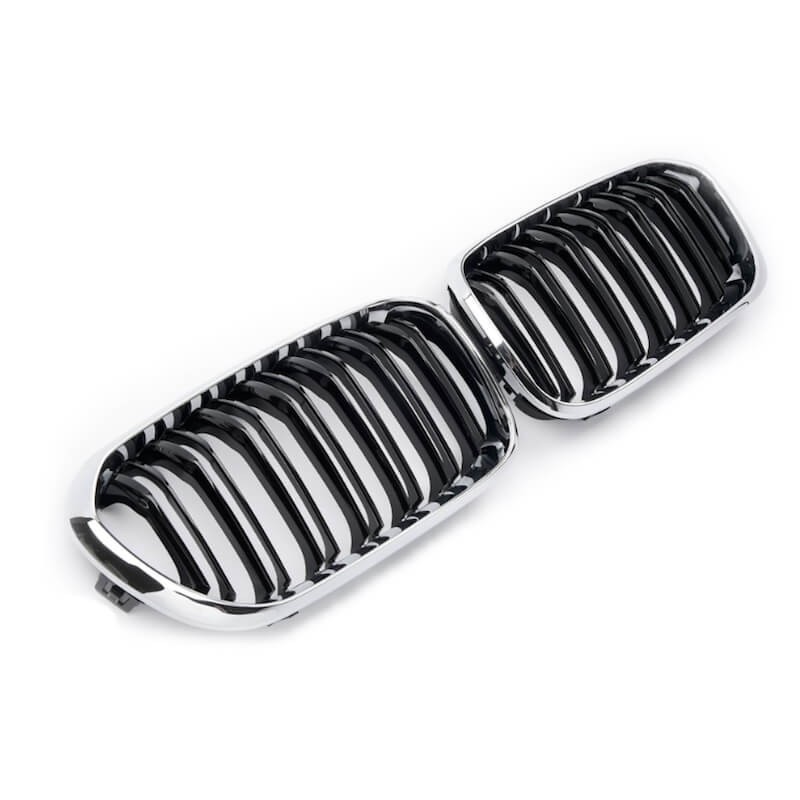 2x Grilles de Calandre M Performance BMW F20 F21 Noir/Chrome (15-19)