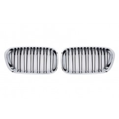 2x Grilles de Calandre M Performance BMW F20 F21 Noir/Chrome 15-18