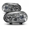 2 x Phares Vw Golf IV Look R32 Chrome