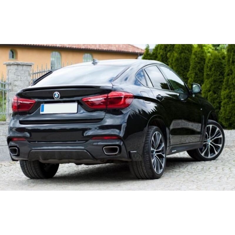 DIFFUSEUR SPORT PERFORMANCE NOIR POUR BMW X6 F16 PACK M 2014-2019 (05775) -  EuropeTuning