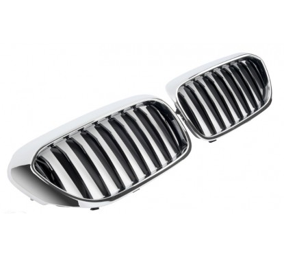 2x Grilles de Calandre Chrome et Noir BMW serie 5 G30 G31 +17