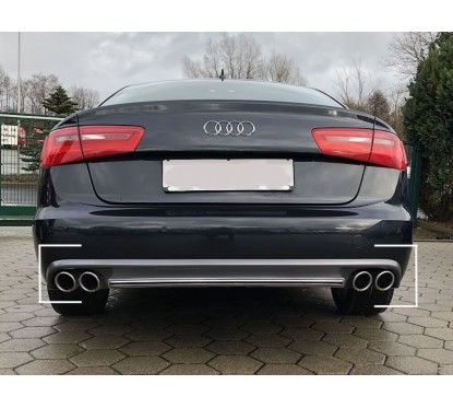 Diffuseur arriere Audi A6 C7 11-14 Berline Look S6 (2+2)