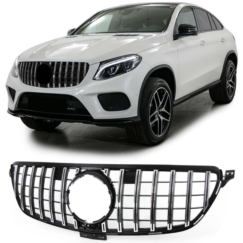 Calandre Panamericana Mercedes GLE coupe C292 Noir/Chrome (15-18)