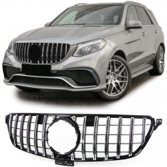 Calandre Mercedes GLE W166 Noir brillant/Chrome