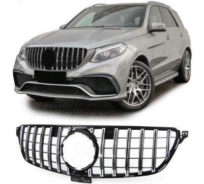 Calandre Mercedes GLE W166 Noir brillant/Chrome Panamericana (15-19)