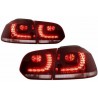 2x Feux à LED adaptables sur Golf VI GTI R Line Rouge cerise