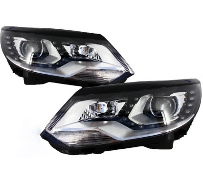 2x Phares adaptables sur Vw Tiguan Look Xenon 12-15