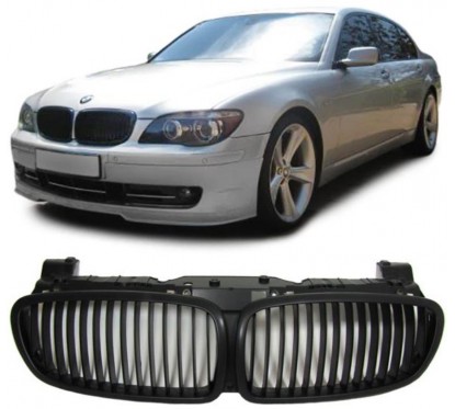 2 x Grilles de Calandre BMW E65 E66 05-08 Noir Mat