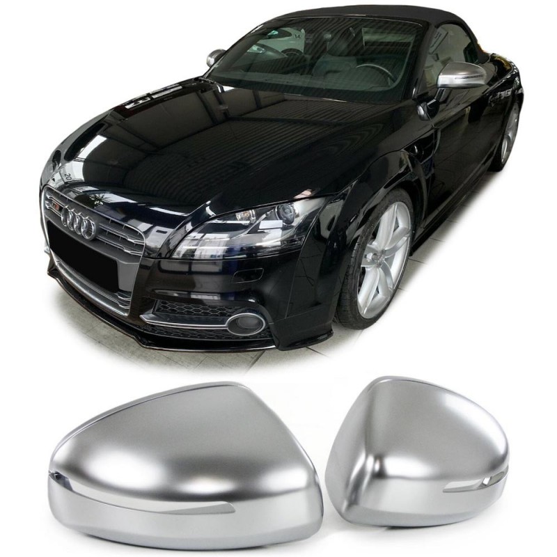 2x Coques rétroviseurs Alu Audi TT 8J (06-14)