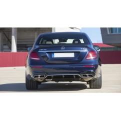 Diffuseur arriere Mercedes Classe E W213 Look AMG 16+ CHROME