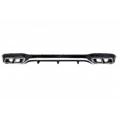 Diffuseur arriere Mercedes Classe E W213 Look AMG 16+ CHROME