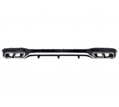 Diffuseur arriere Mercedes Classe E W213 Look AMG 16+ CHROME