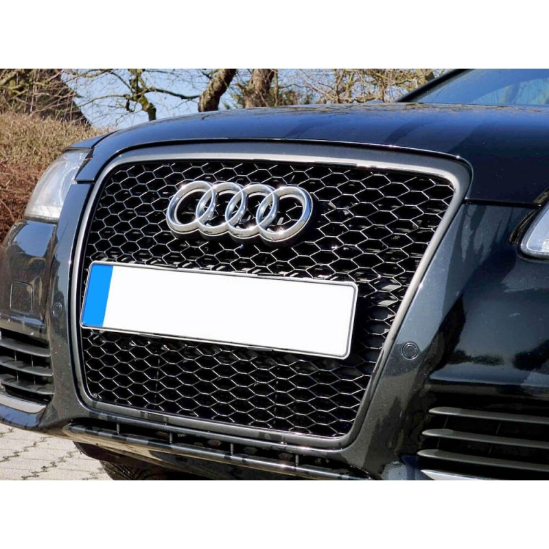 Calandre adaptable sur Audi A6 C6 4F RS6 Black Edition (09-11) Noir mat ou brillant