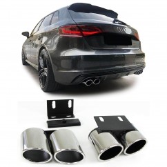 2x embouts d'echappements Audi A3 8V 13+